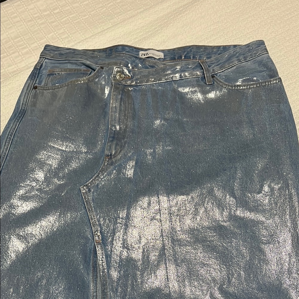Zara Blue Maxi Skirt